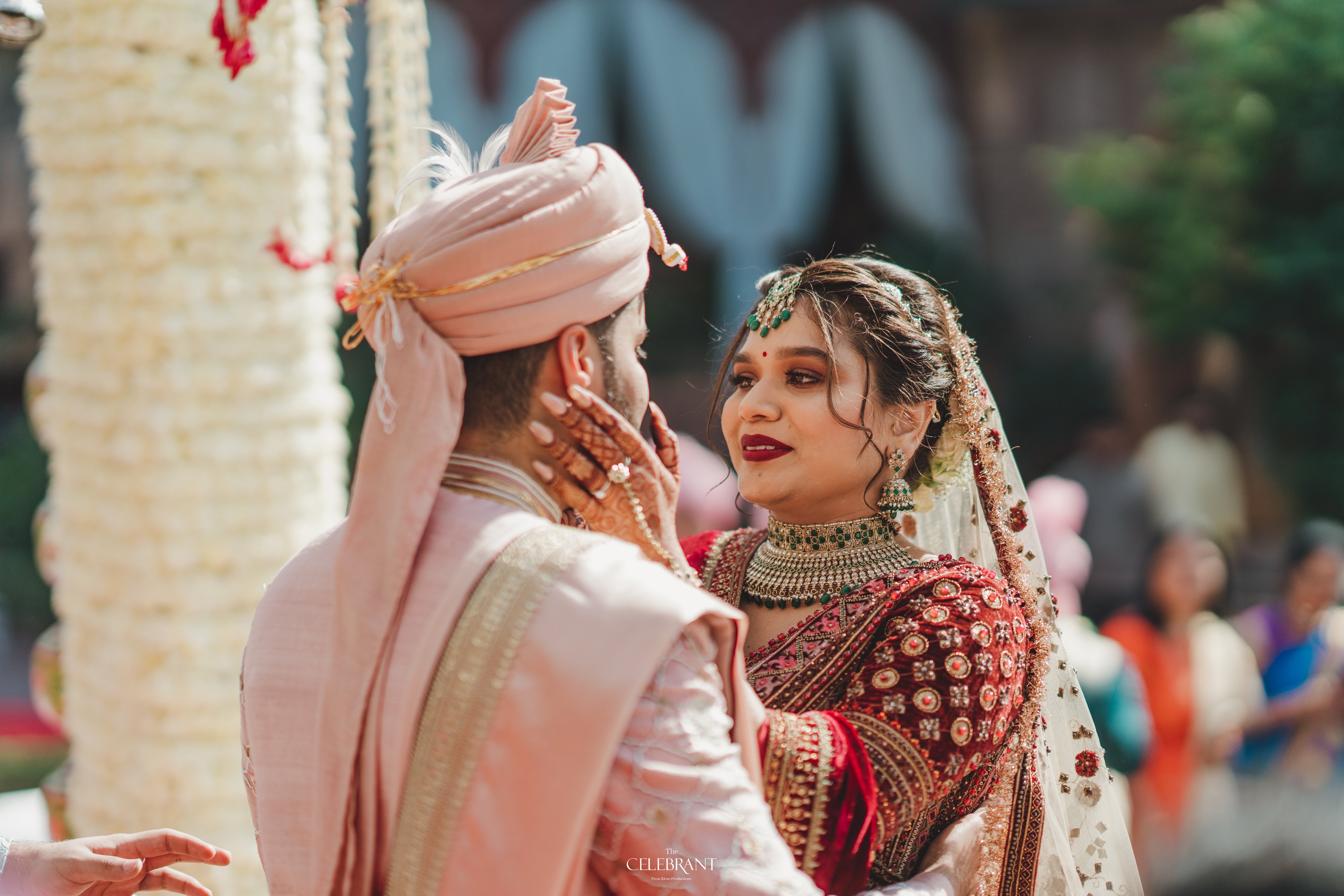 Anuroopa & Vishal Destination Wedding Wedding Mandap at Chanwa Fort, Jodhpur - custom styling by Saaj Weddings
